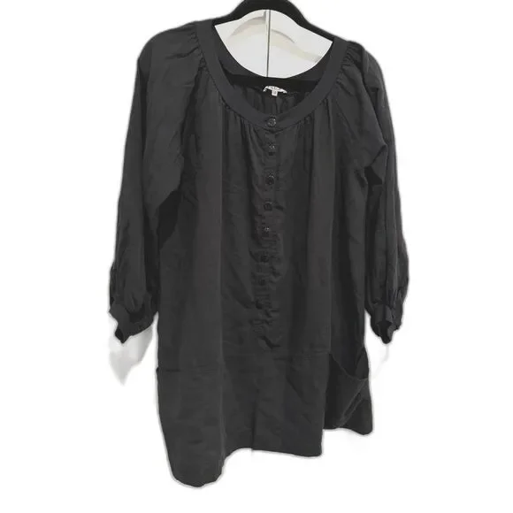 See By Chloe Vintage Black Billow Shirt Dress Sz 38 But Good For US 4-8 - Picture 3 of 15